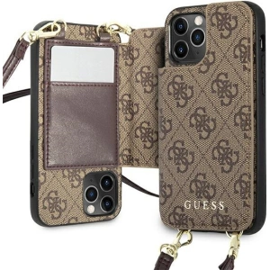 Kup Etui Guess GUHCP12MCB4GB Apple iPhone 12/12 Pro brązowy/brown hardcase 4G Crossbody Cardslot - GUE1838BR - {ean13} - Sklep Home Screen