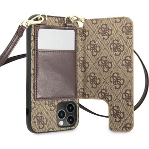 Kup Etui Guess GUHCP12MCB4GB Apple iPhone 12/12 Pro brązowy/brown hardcase 4G Crossbody Cardslot - GUE1838BR - {ean13} - Sklep Home Screen