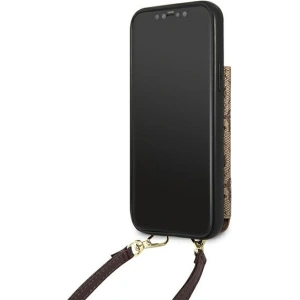 Kup Etui Guess GUHCP12MCB4GB Apple iPhone 12/12 Pro brązowy/brown hardcase 4G Crossbody Cardslot - GUE1838BR - {ean13} - Sklep Home Screen