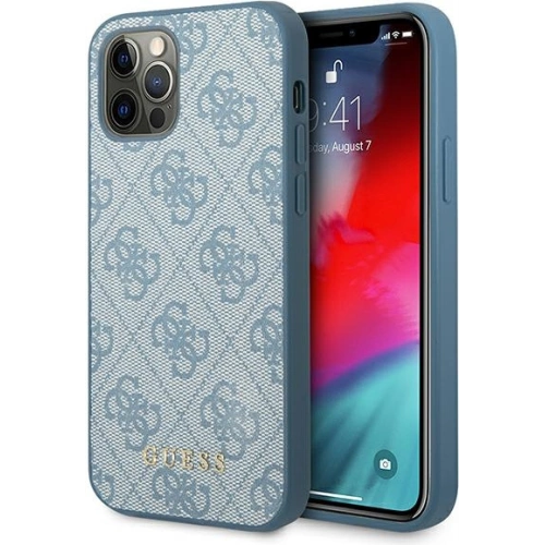 Kup Etui Guess GUHCP12MG4GFBL Apple iPhone 12/12 Pro kék/kék kemény tok 4G Fém Arany Logó - GUE1839BLU - {ean13} - Sklep Home Screen
