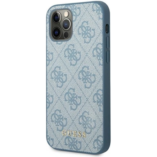 Kup Etui Guess GUHCP12MG4GFBL Apple iPhone 12/12 Pro kék/kék kemény tok 4G Fém Arany Logó - GUE1839BLU - {ean13} - Sklep Home Screen
