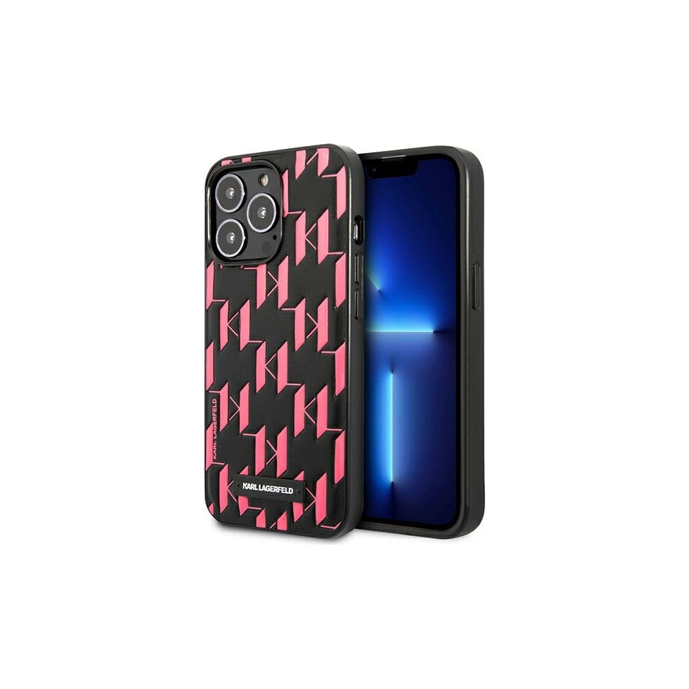 Etui Karl Lagerfeld KLHCP13XMNMP1P Apple iPhone 13 Pro Max hardcase różowy/pink Monogram Plaque