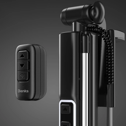Kup Kijek do selfie Benks Selfie Stick Z07 (selfie stick, statyw, lampy doświetlające) Black - BKS197BLK - {ean13} - Sklep Home Screen