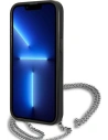 Kup Etui Karl Lagerfeld KLHCP13XPMK Apple iPhone 13 Pro Max hardcase negru/black din piele texturată și lanț - KLD971BLK - {ean13} - Sklep Home Screen