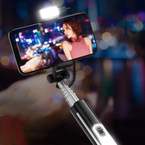 Kup Kijek do selfie Benks Selfie Stick Z07 (selfie bot, állvány, világító lámpák) Fekete - BKS197BLK - {ean13} - Sklep Home Screen