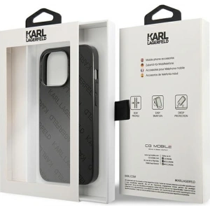 Buy Karl Lagerfeld KLHCP13XPTLK Apple iPhone 13 Pro Max hardcase black Perforated Allover - KLD972BLK - {ean13} - Home Screen Store Europe