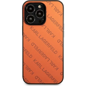 Buy Karl Lagerfeld KLHCP13XPTLO Apple iPhone 13 Pro Max hardcase orange Perforated Allover - KLD973ORG - {ean13} - Home Screen Store Europe