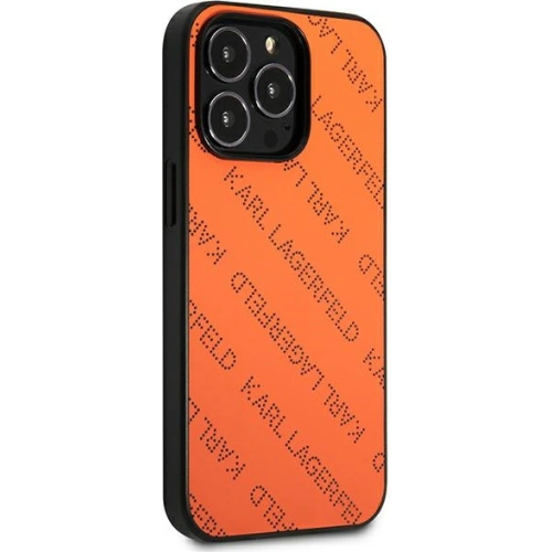 Kup Etui Karl Lagerfeld KLHCP13XPTLO Apple iPhone 13 Pro Max hardcase oranžový/orange Perforated Allover - KLD973ORG - {ean13} - Sklep Home Screen