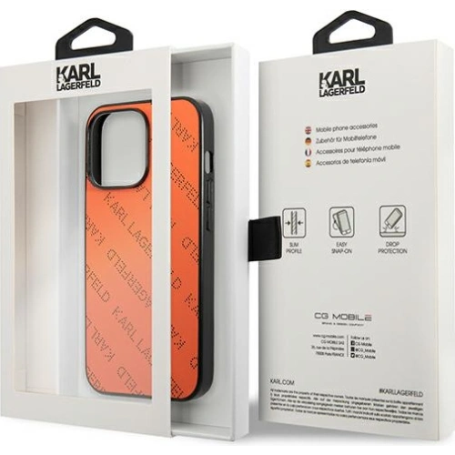 Kup Etui Karl Lagerfeld KLHCP13XPTLO Apple iPhone 13 Pro Max hardcase oranžový/orange Perforated Allover - KLD973ORG - {ean13} - Sklep Home Screen