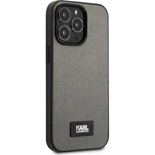 Kup Etui Karl Lagerfeld KLHCP13XSFMP2DG Apple iPhone 13 Pro Max hardcase argintiu/silver Saffiano Plaque - KLD974SLV - {ean13} - Sklep Home Screen