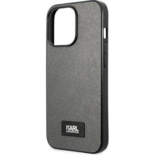Kup Etui Karl Lagerfeld KLHCP13XSFMP2DG Apple iPhone 13 Pro Max hardcase argintiu/silver Saffiano Plaque - KLD974SLV - {ean13} - Sklep Home Screen