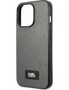 Kup Etui Karl Lagerfeld KLHCP13XSFMP2DG Apple iPhone 13 Pro Max hardcase argintiu/silver Saffiano Plaque - KLD974SLV - {ean13} - Sklep Home Screen