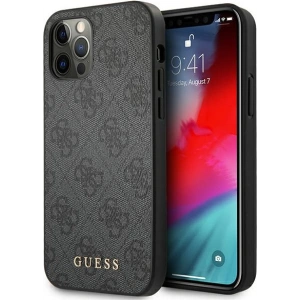 Kup Etui Guess GUHCP12MG4GFGR Apple iPhone 12/12 Pro szary/grey hard case 4G Metal Gold Logo - GUE1841GRY - {ean13} - Sklep Home Screen