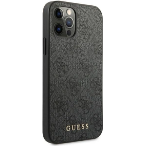 Kup Etui Guess GUHCP12MG4GFGR Apple iPhone 12/12 Pro szary/grey hard case 4G Metal Gold Logo - GUE1841GRY - {ean13} - Sklep Home Screen