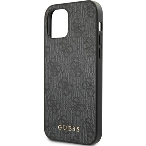 Kup Etui Guess GUHCP12MG4GFGR Apple iPhone 12/12 Pro szürke/grey kemény tok 4G Fém Arany Logó - GUE1841GRY - {ean13} - Sklep Home Screen
