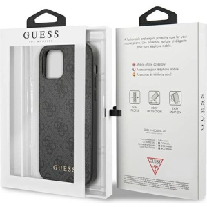 Kup Etui Guess GUHCP12MG4GFGR Apple iPhone 12/12 Pro szary/grey hard case 4G Metal Gold Logo - GUE1841GRY - {ean13} - Sklep Home Screen