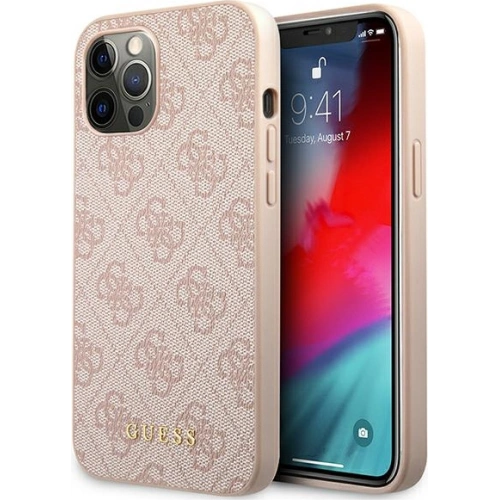 Kup Etui Guess GUHCP12MG4GFPI Apple iPhone 12/12 Pro rózsaszín/pink kemény tok 4G Fém Arany Logó - GUE1842PNK - {ean13} - Sklep Home Screen