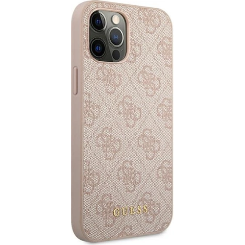 Kup Etui Guess GUHCP12MG4GFPI Apple iPhone 12/12 Pro różowy/pink hard case 4G Metal Gold Logo - GUE1842PNK - {ean13} - Sklep Home Screen