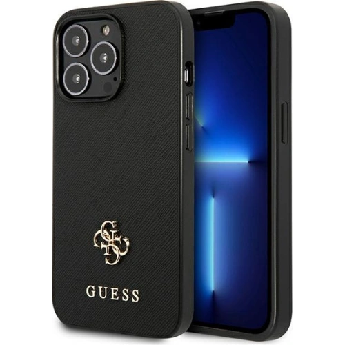 Kup Etui Guess GUHCP13LPS4MK Apple iPhone 13 Pro czarny/black hardcase Saffiano 4G Small Metal Logo - GUE1843BLK - {ean13} - Sklep Home Screen