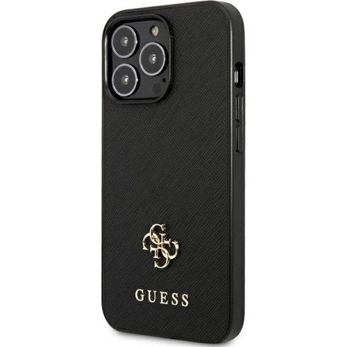 Kup Etui Guess GUHCP13LPS4MK Apple iPhone 13 Pro czarny/black hardcase Saffiano 4G Small Metal Logo - GUE1843BLK - {ean13} - Sklep Home Screen
