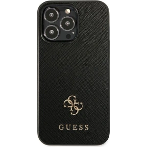 Etui Guess GUHCP13LPS4MK Apple iPhone 13 Pro czarny/black hardcase Saffiano 4G Small Metal Logo