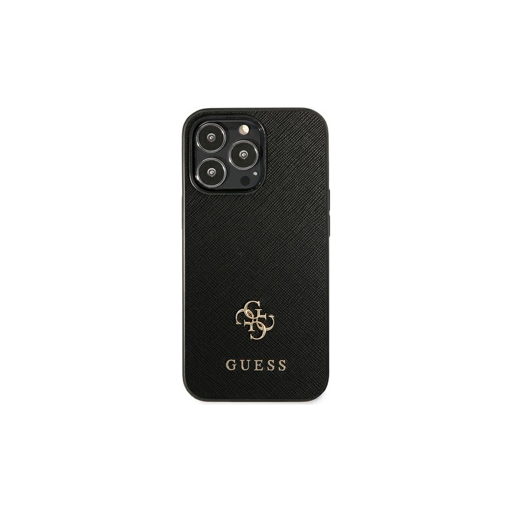 Etui Guess GUHCP13LPS4MK Apple iPhone 13 Pro czarny/black hardcase Saffiano 4G Small Metal Logo