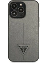 Kup Etui Guess GUHCP13LPSATLG Apple iPhone 13 Pro srebrny/silver hardcase Saffiano Triangle Logo - GUE1844SLV - {ean13} - Sklep Home Screen