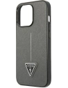 Kup Etui Guess GUHCP13LPSATLG Apple iPhone 13 Pro srebrny/silver hardcase Saffiano Triangle Logo - GUE1844SLV - {ean13} - Sklep Home Screen