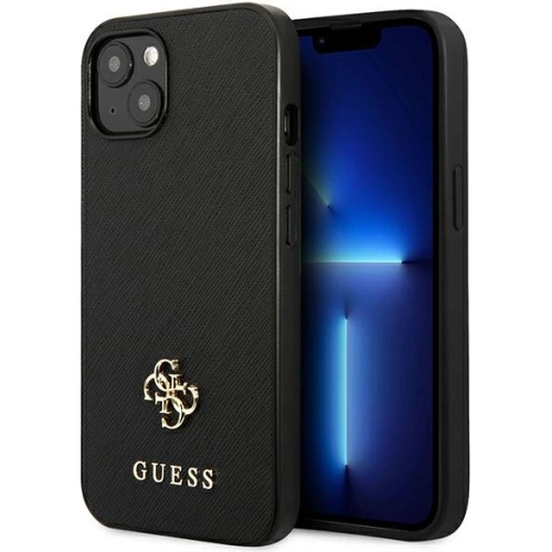 Kup Case Guess GUHCP13SPS4MK Apple iPhone 13 mini schwarz/black Hartschale Saffiano 4G Small Metal Logo - GUE1847BLK - {ean13} - Sklep Home Screen