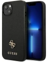 Guess GUHCP13SPS4MK Apple iPhone 13 mini black hardcase Saffiano 4G Small Metal Logo