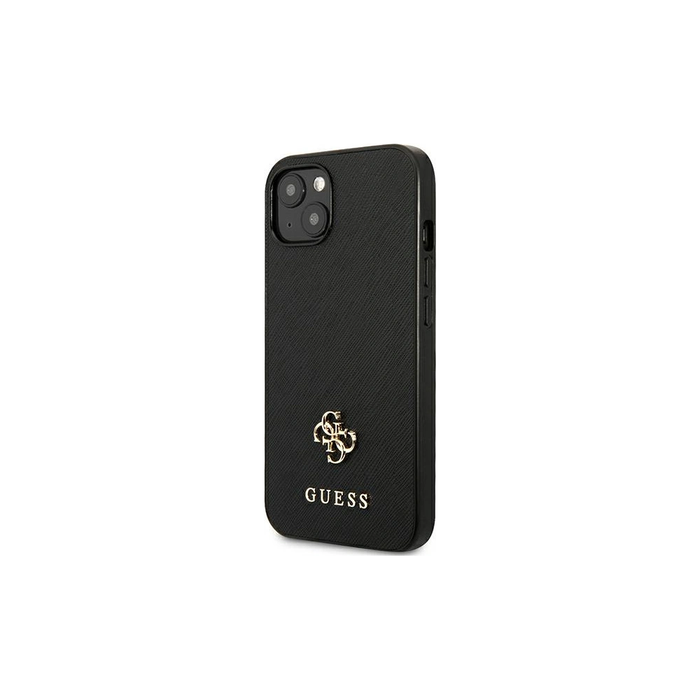 Etui Guess GUHCP13SPS4MK Apple iPhone 13 mini czarny/black hardcase Saffiano 4G Small Metal Logo