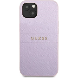Kup Etui Guess GUHCP13SPSASBPU Apple iPhone 13 mini mov/purple Saffiano Hot Stamp & Metal Logo - GUE1848PRP - {ean13} - Sklep Home Screen