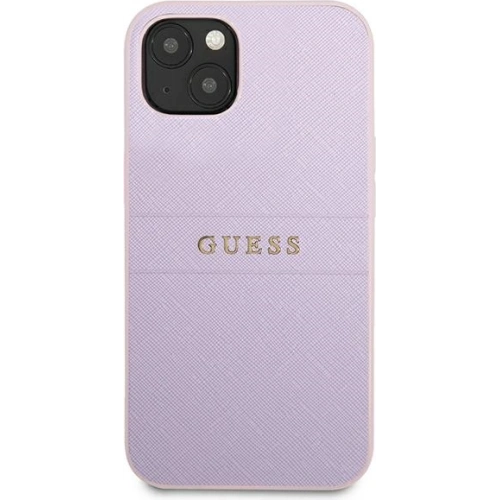 Buy Guess GUHCP13SPSASBPU Apple iPhone 13 mini purple Saffiano Hot Stamp & Metal Logo - GUE1848PRP - {ean13} - Home Screen Store Europe