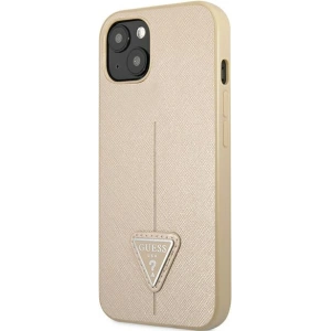 Kup Case Guess GUHCP13SPSATLE Apple iPhone 13 mini beige/beige Hardcase Saffiano Triangle Logo - GUE1849BEI - {ean13} - Sklep Home Screen