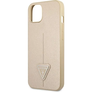 Kup Case Guess GUHCP13SPSATLE Apple iPhone 13 mini beige/beige Hardcase Saffiano Triangle Logo - GUE1849BEI - {ean13} - Sklep Home Screen
