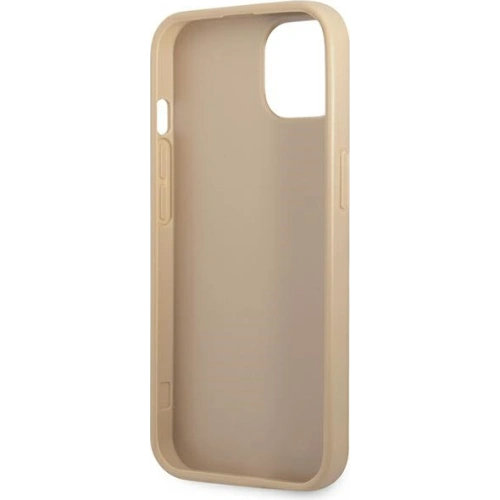 Buy Guess GUHCP13SPSATLE Apple iPhone 13 mini beige hardcase Saffiano Triangle Logo - GUE1849BEI - {ean13} - Home Screen Store Europe