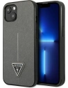 Etui Guess GUHCP13SPSATLG Apple iPhone 13 mini srebrny/silver hardcase Saffiano Triangle Logo