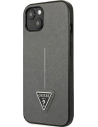Kup Etui Guess GUHCP13SPSATLG Apple iPhone 13 mini srebrny/silver hardcase Saffiano Triangle Logo - GUE1850SLV - {ean13} - Sklep Home Screen