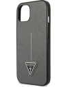 Kup Etui Guess GUHCP13SPSATLG Apple iPhone 13 mini srebrny/silver hardcase Saffiano Triangle Logo - GUE1850SLV - {ean13} - Sklep Home Screen
