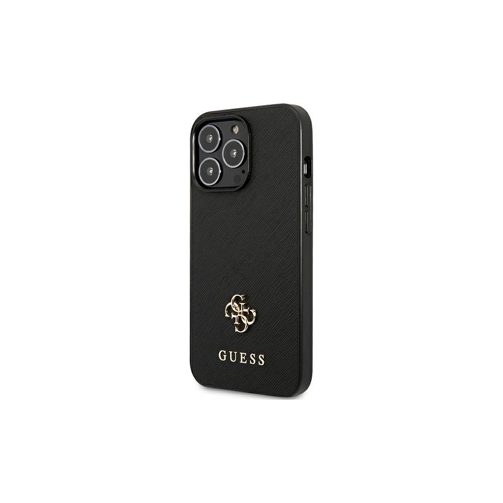 Etui Guess GUHCP13XPS4MK Apple iPhone 13 Pro Max czarny/black hardcase Saffiano 4G Small Metal Logo