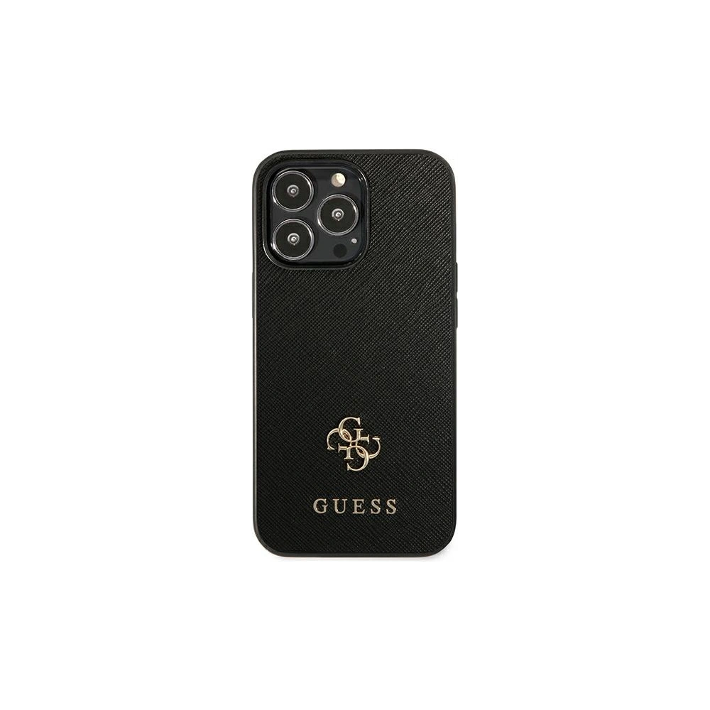 Etui Guess GUHCP13XPS4MK Apple iPhone 13 Pro Max czarny/black hardcase Saffiano 4G Small Metal Logo