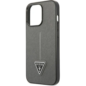 Kup Etui Guess GUHCP13XPSATLG Apple iPhone 13 Pro Max ezüst/silver kemény tok Saffiano Triangle Logo - GUE1852SLV - {ean13} - Sklep Home Screen