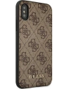 Kup Etui Guess GUHCPXG4GFBR Apple iPhone XS/X brązowy/brown hard case 4G Metal Gold Logo - GUE1853BR - {ean13} - Sklep Home Screen