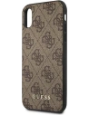 Kup Etui Guess GUHCPXG4GFBR Apple iPhone XS/X brązowy/brown hard case 4G Metal Gold Logo - GUE1853BR - {ean13} - Sklep Home Screen