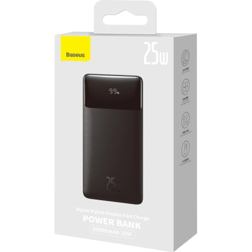 Kup Powerbank Baseus Bipow 20000mAh 2x USB-A, USB-C 25W Schnellladefunktion AFC FCP - BSU3389 - {ean13} - Sklep Home Screen