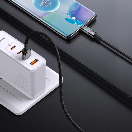 Kup Kabel Baseus Explorer Series USB-A – USB-C 100W 1m černý - BSU3390BLK - {ean13} - Sklep Home Screen
