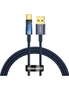 Cablu Baseus Explorer Series USB-A – USB-C 100W 1m albastru