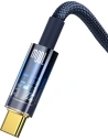 Buy Baseus Explorer Series Auto Power-Off Fast Charging Data Cable USB to Type-C 100W 1m Blue - BSU3391BLU - {ean13} - Home Screen Store Europe