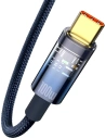 Buy Baseus Explorer Series Auto Power-Off Fast Charging Data Cable USB to Type-C 100W 1m Blue - BSU3391BLU - {ean13} - Home Screen Store Europe