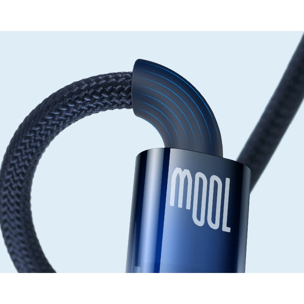 Kabel Baseus Explorer Series USB-A – USB-C 100W 2m niebieski